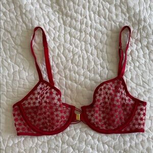 VS Starburst Red Demi Bra